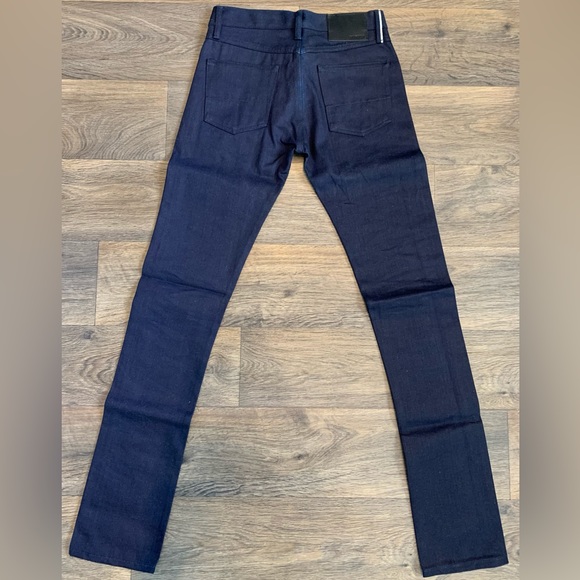 Gustin Selvedge Denim Cone Mills BlueXBlack size 29 - Picture 2 of 3